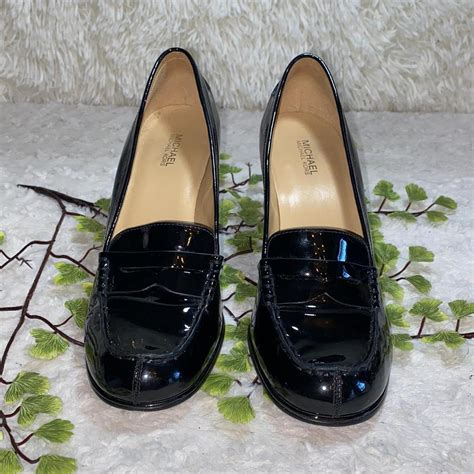 michael michael kors bayville loafer black patent 